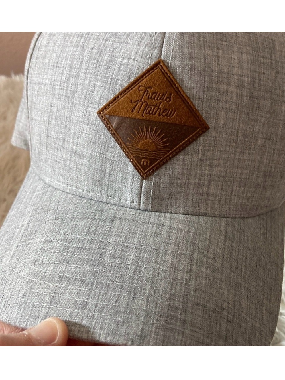 Travis Mathew Gray Hat with Structured Front Panels Great Condition!
